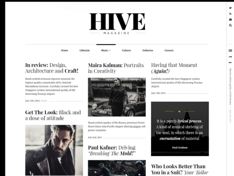 Hive - Top-quality Adaptive Blogging Gutenberg Theme