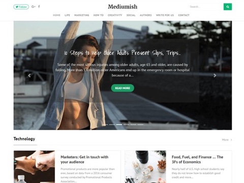 Mediumish - WordPress Blog Theme with Live Customizer