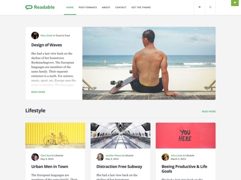 Readable - Blogging Theme Inspired by Medium
